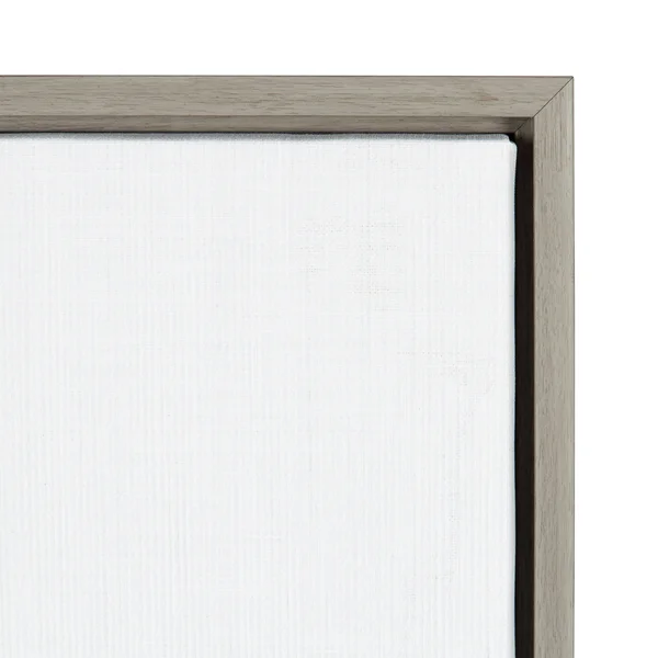 Sylvie Wolf Framed Canvas Wall Art by Simon TE Tai - Gray 23x33, Kate and Laurel