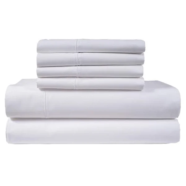 Hotel Signature Sateen 800TC 100% Cotton 7pc Sheet Set Split King White