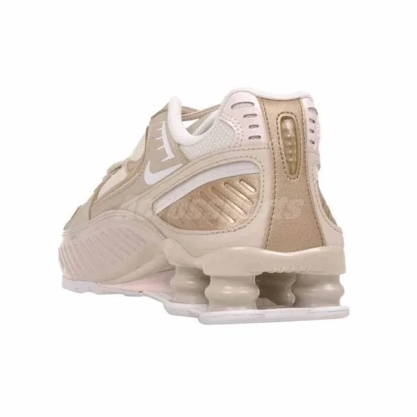 Nike Womens Shox Enigma Shoes Sand/White/Pink Size 8.5
