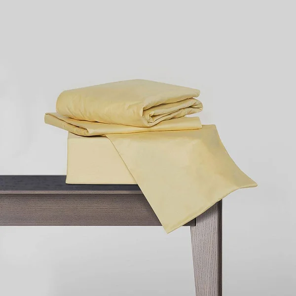 Cooling Planet 810018901790 17 in. Fisher West New York Bed Sheet Set California King - Light Gold 4 Piece