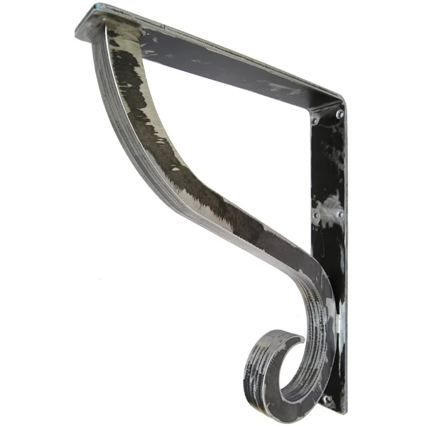 Wrought Iron Corbel - Camden 2x22 Wide Iron Countertop Corbel