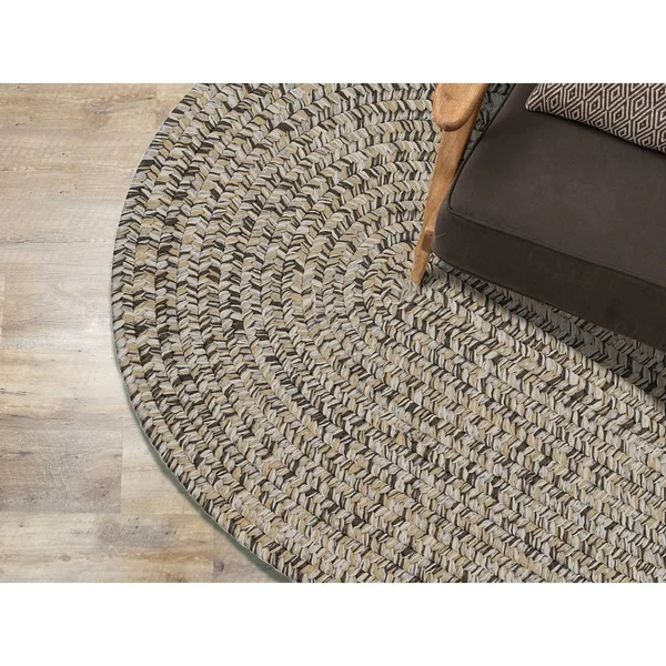 Porch & den Rockspring Braided Polypropylene Indoor/ Outdoor Rug - 2x4 - Light Blue