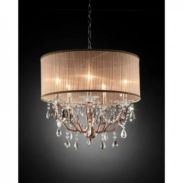 Furniture of America Cecelia Hanging Crystal Ceiling Lamp