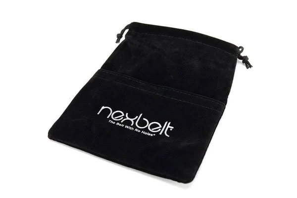 Nexbelt Men's Go-In Carbon White Golf Ratchet Belt - 45" Waist, Leather