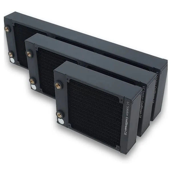 EKWB EK-CoolStream CE 280 Radiator Dual Black - 320 x 145 x 45mm