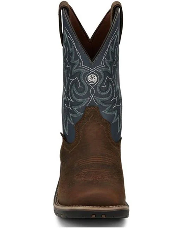 Justin Men's Fireman Waterproof Cowboy Boots Brown - 10.5 W