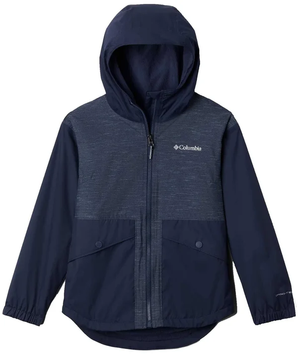 Columbia Girls& Rainy Trails Fleece Lined Jacket - Medium - Nocturnal