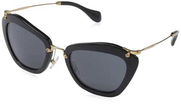 Miu Miu Sunglasses 10NS 1AB1A1 Black Grey