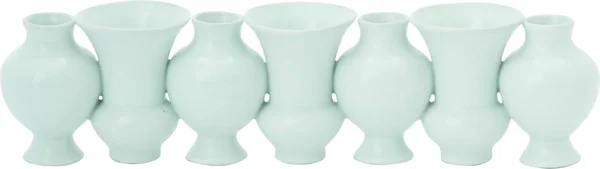 Global Views Chinoise Linear Bud Vase - White