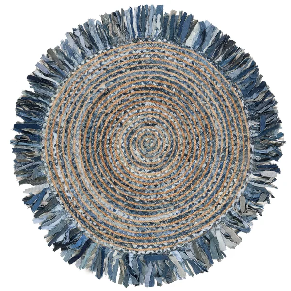 Safavieh Cape Cod CAP206A Area Rug Ivory, Red 5& x 5& Round
