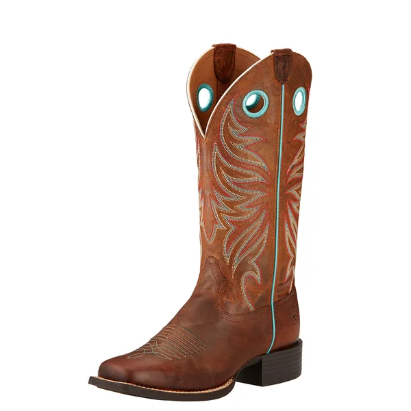 Ariat Women's Round Up Ryder Western Boots - Brown