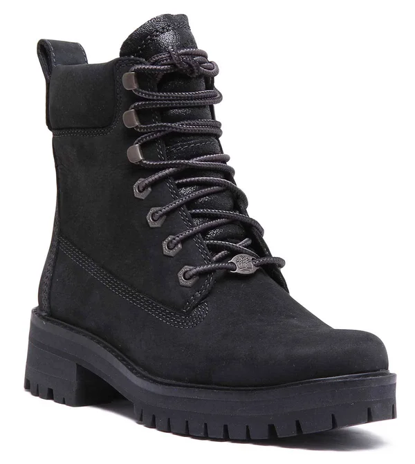 Timberland A1Kih Courmayeur 6 inch Boot in Black, Womens Lace Up