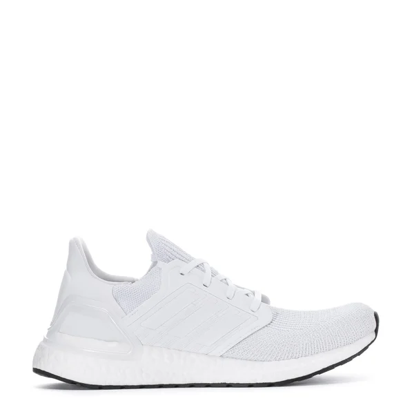 Men's Ultraboost 20 Running Shoes in White Size 10.0 - Knit by Adidas