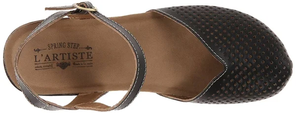 L&Artiste by Spring Step Women's Lizzie - Black Leather