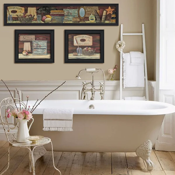 Country Bath I Collection by Pam Britton Framed Wall Art