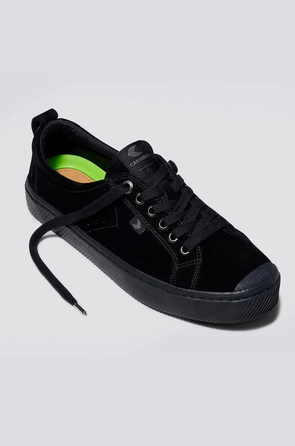 Cariuma OCA Low All Black Suede Sneaker Men - Black