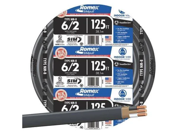 Southwire 125 6-2 NMW/G Wire 28894402