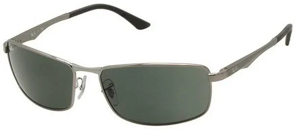 Ray-Ban RB3498 Sunglasses Gunmetal - Green