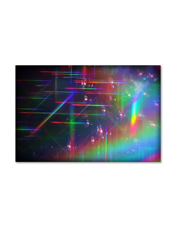 Trademark Fine Art Beata Czyzowska Young 'Rainbow Logistics IV' Canvas Art - Multi, Size: 22 x 32