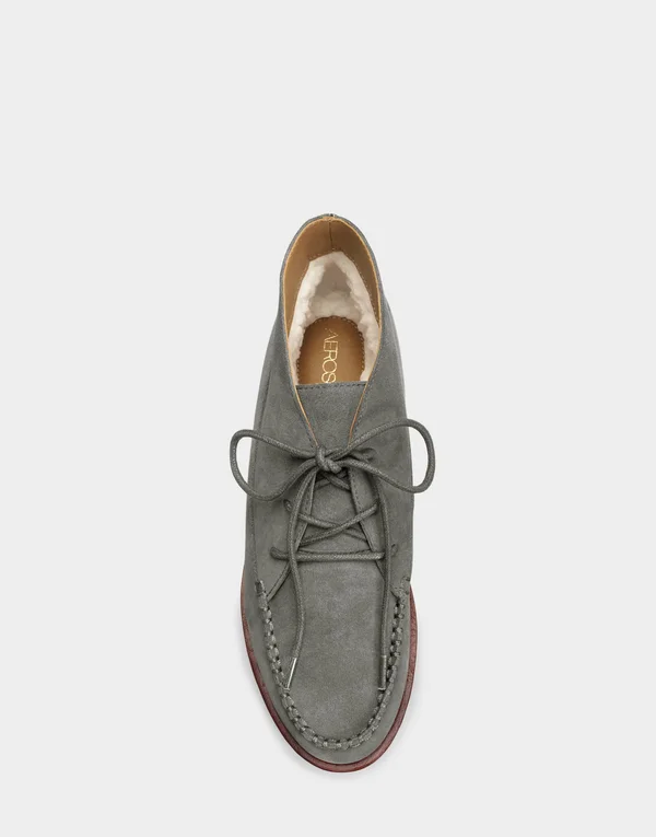 Aerosoles Women's Greenhouse Chukka Boot - Size: 5, Grey Genuine Suede