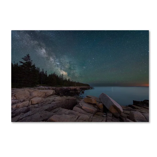 Trademark Fine Art &Around The Bend& by Michael Blanchette Graphic Art on Wrapped Canvas - Size: 30x22 H x 47x22 W x 2x22 D