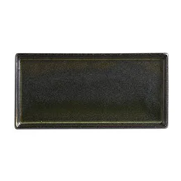 Steelite 6413MY019 Wabi Sabi Slate 6-1/4x22 x 3x22 Rectangular Tray