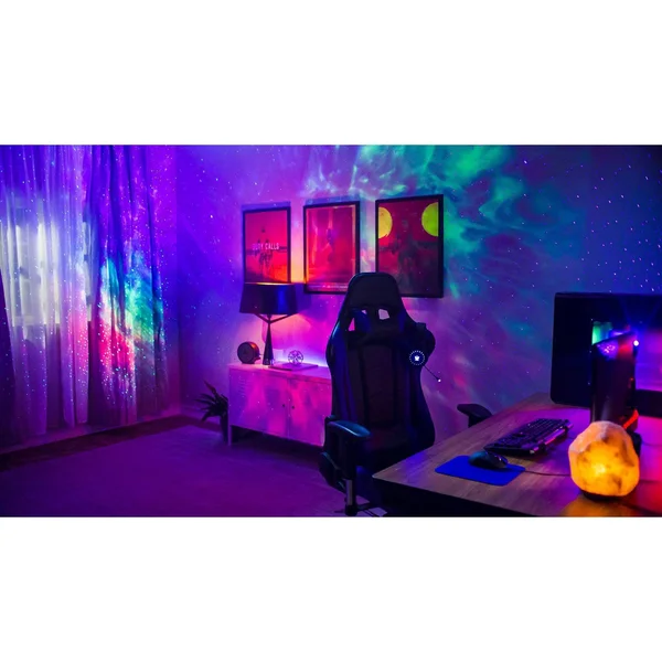 BlissLights Sky Lite 2.0 - RGB LED Laser Star Projector - Galaxy Blue Stars