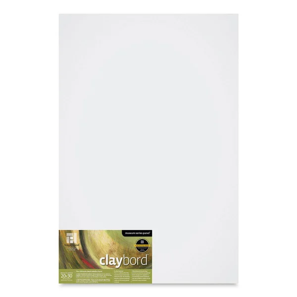 Ampersand Claybord - 20 inch x 30 inch, 1-1/2 inch Cradled