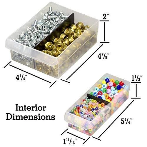 Akro-Mils 44 Drawer 10144REDBLK, Plastic Parts Storage Hardware and Craft Cabine
