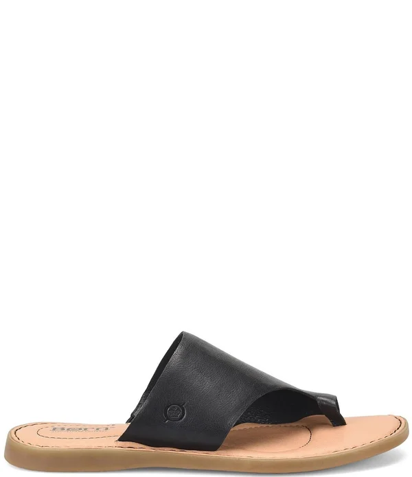 Born Inti Leather Toe Ring Sandals - 11M