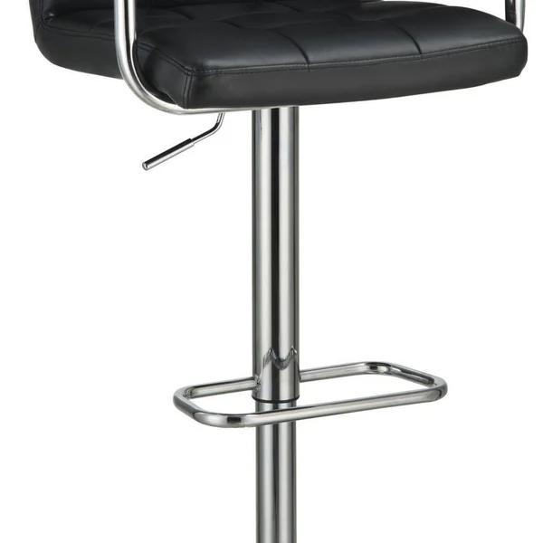 Coaster Adjustable Height Bar Stool - Black