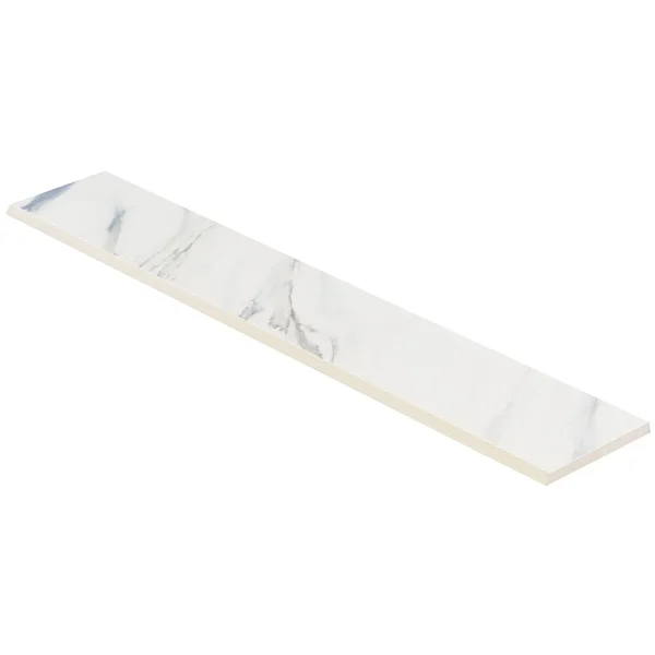 Bond Tile Calacatta Cobalt 3 in. x 24 in. Matte Porcelain Bullnose Tile