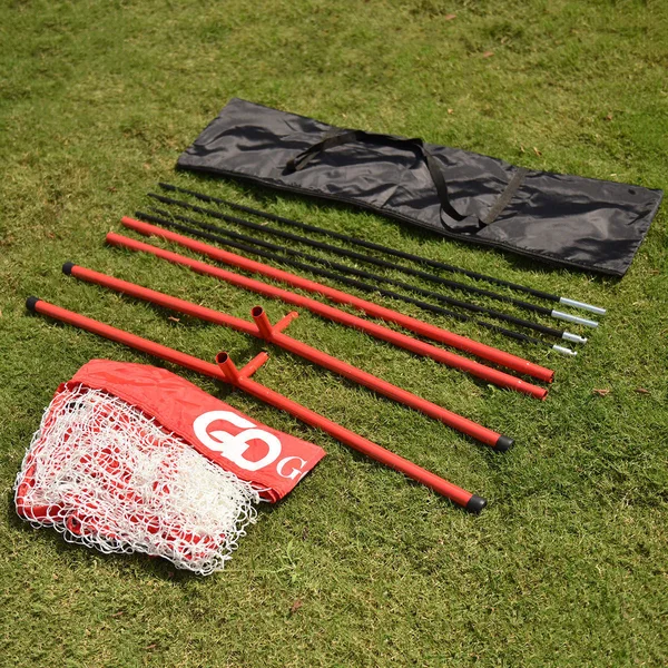 Goplus 7 7& Baseball Softball Hitting Batting Training Net-Red