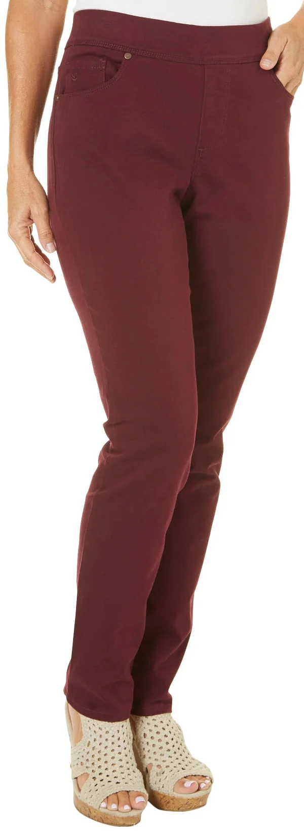 Gloria Vanderbilt Womens Avery Pants - Red - Size 12