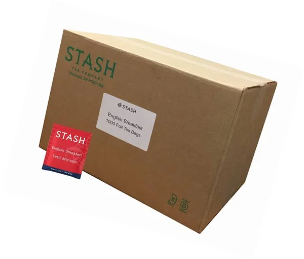 Stash Tea English Breakfast Black Tea 1000 Count Box of Tea Bags in Foil