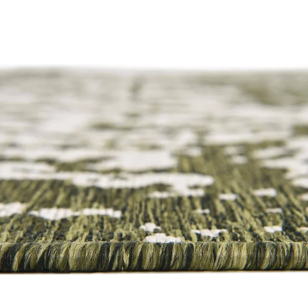 Jill Zarin Dubai Indoor Outdoor Rug - Green, 8ft Sq