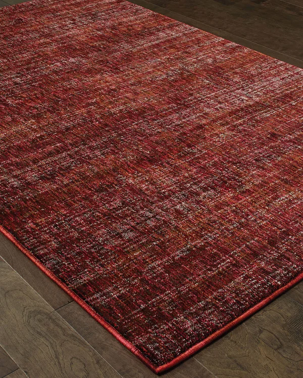 Oriental Weavers Atlas 8033K Red/ Rust Area Rug 6& 7x22 x 9& 6x22