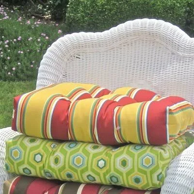 Outdoor Seat Cushion Bay Isle Home Fabric: Monserat Sangria