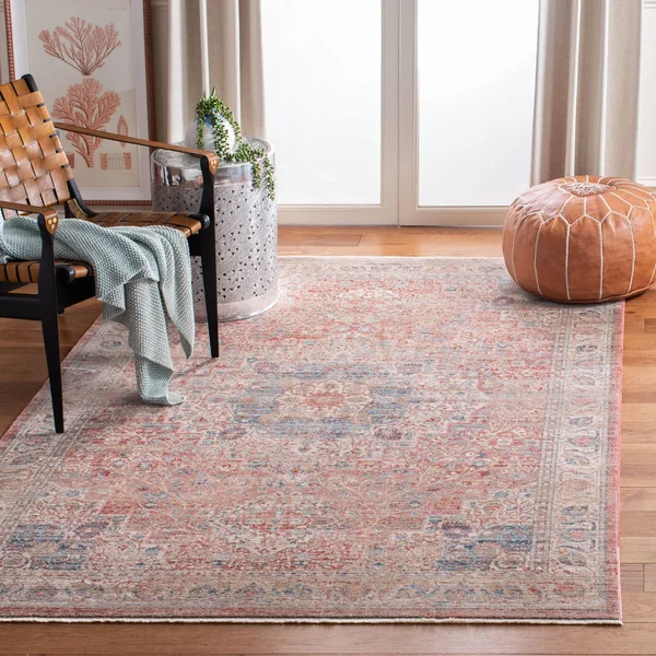 Safavieh Kenitra Foka Vintage Oriental Polyester Rug - 2&2x22 x 10& Runner - Ivory/Pink