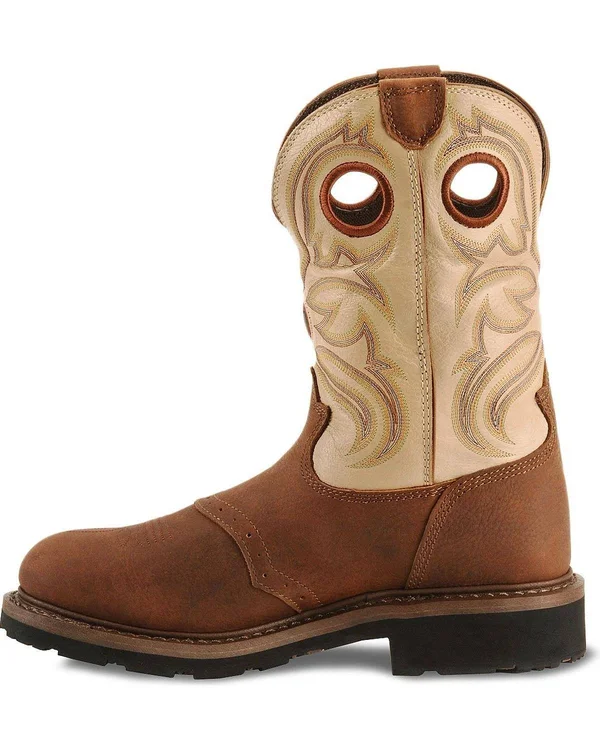 Tony Lama Men's Sienna Grizzly 3R Waterproof Steel-Toe Work Boots