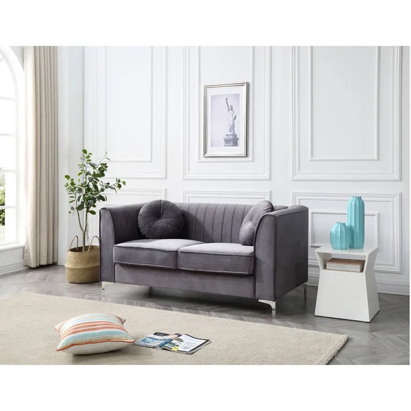 Glory Furniture Delray G793A-L Loveseat, Black