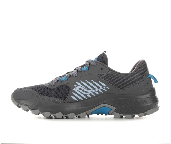 Women's Saucony Excursion TR 15 Trail Running Shoes in Grey/Blue/Silv Size 12 Wide
