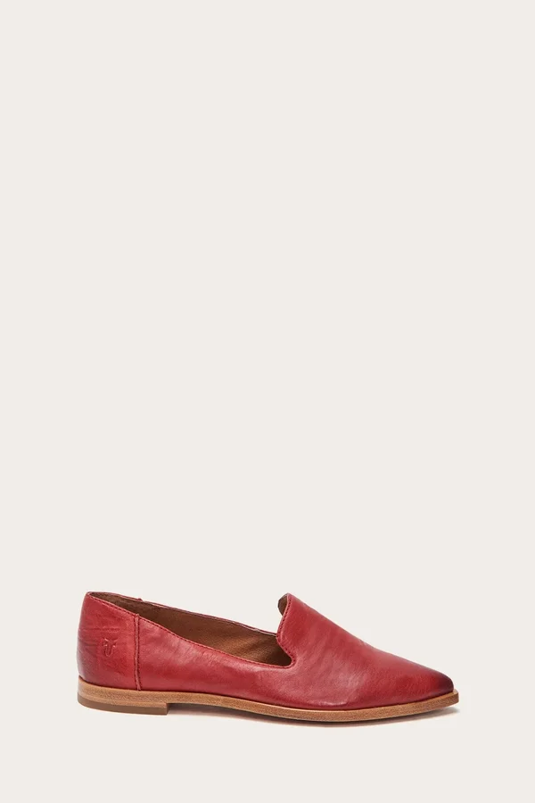 Frye Women's Kenzie Venetian Shoe - Red, Size 6