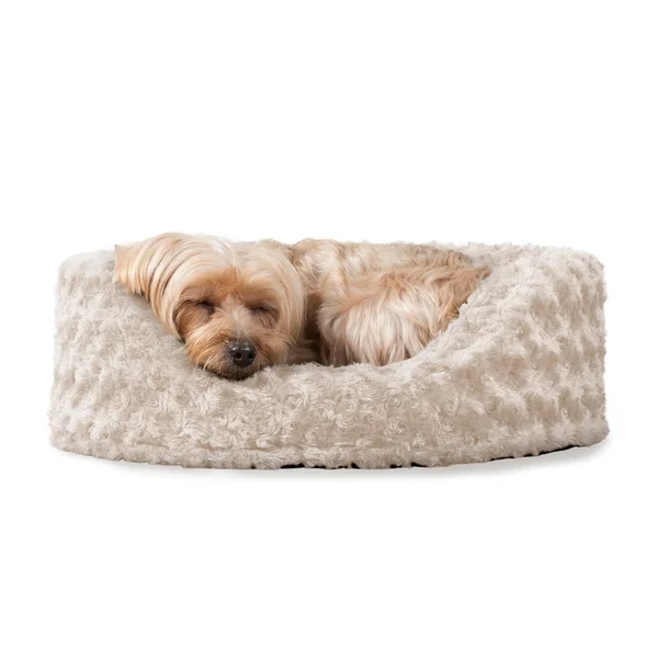 FurHaven Ultra Plush Oval Pet Bed - Jumbo - Chocolate