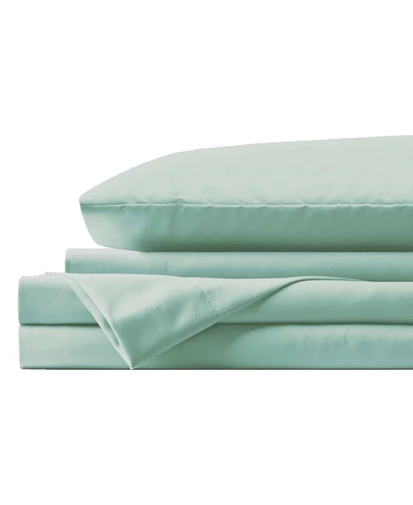 Lanwood Microfiber Sheet Set - King, Slate Blue with POLYGIENE