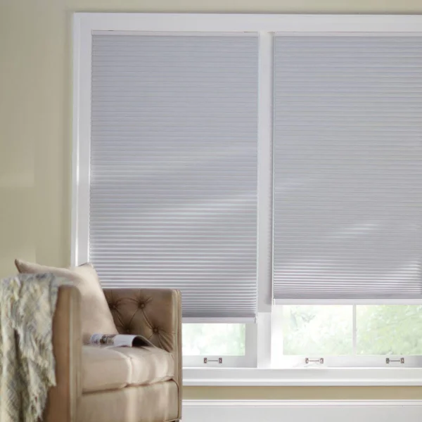 Home Decorators Collection Shadow White Cordless Blackout Cellular Shade - 34.5 in. W x 48 in. L