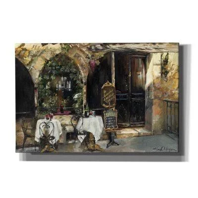 Meeting at The Cafe by Marilyn Hageman - Wrapped Canvas Painting Print Winston Porter