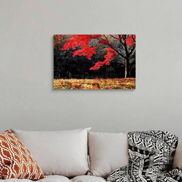 Red Tree, Large Solid-Faced Canvas Wall Art Print, Great Big Canvas