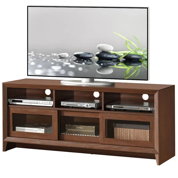 Techni Mobili Modern TV Stand with Storage - Hickory