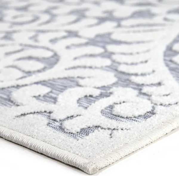 My Texas House Bluebonnets Blue 9 ft. x 13 ft. Indoor/Outdoor Area Rug